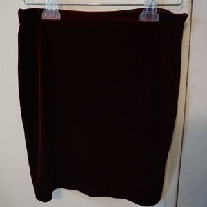 🥀Burgundy high waisted mini skirt